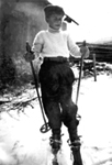 Annie sur les skis � 7 ans